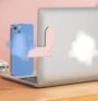 ⁦Computer Phone Stand Extension Bracket Dual Monitor Display Magnetic Laptop Side Magnetic Phone Holder⁩ - الصورة ⁦4⁩