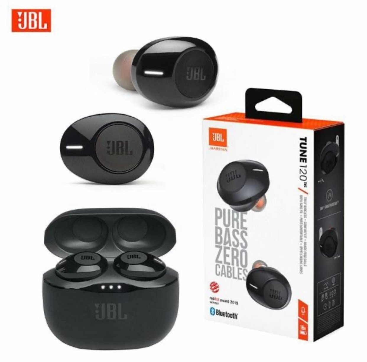 Screenshot JBL Tune T120 Wireless Bluetooth Earphone in-Ear Headset Earbuds Touch Control Earpods 5.0 - الصورة 1