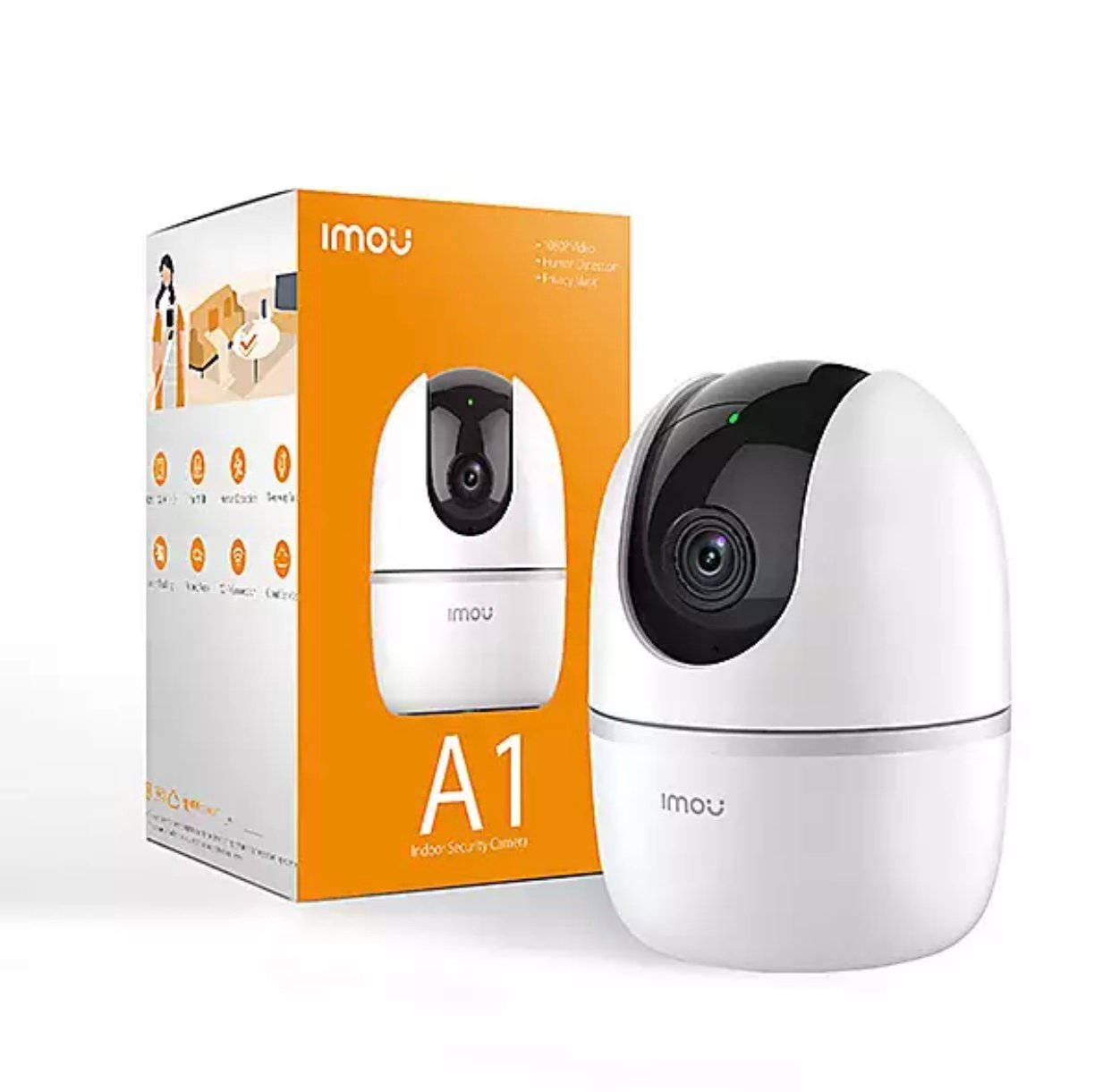 Screenshot Imou A1 4MP Internal Wi-Fi Camera 2K Surveillance Camera, Human Detection, Two-Way Audio, Motion Tracking with Siren, Compatible with Alexa, 360° Rotation, 2.4GHz - A1 - الصورة 1