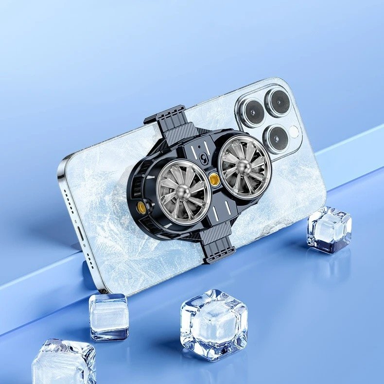 IMG_1466.jpeg GMX53 Dual Fan Dual Core Semiconductor Cooling Phone Cooler with Temperature Display - الصورة 1
