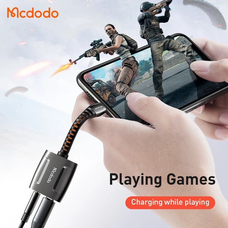 IMG_1535.jpeg MCDODO Lightning to Lightning & DC 3.5mm Audio Adapter Converter - الصورة 1