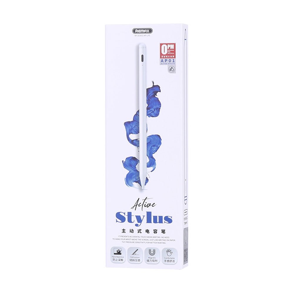 IMG_1568.jpeg Active stylus Remax AP01, White - 40337 - الصورة 1