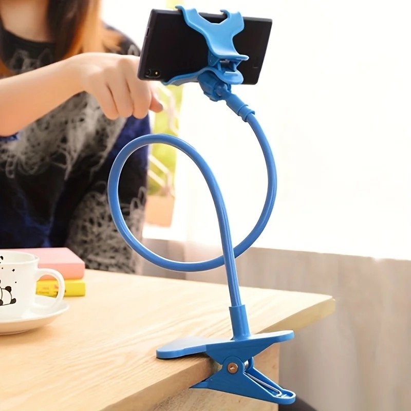 viber_image_2024-11-11_15-45-29-302.jpg Flexible Phone Holder Universal lazy phone holder Flexible Long Arm Rotating Mount for for Bed, Office,Watching Movies - الصورة 1