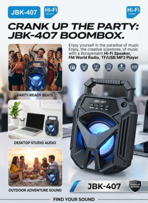 ⁦Portable Hi-Fi Bluetooth Speaker JBK-407⁩ - الصورة ⁦3⁩