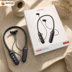 FUNONG F23 Wireless Neckband Headset – Sport Bluetooth Earphones - Image 4