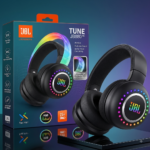 JBL TUNE JB880 NC — Product Description Wireless On-Ear Headphones designed for an immersive listening experience with powerful sound, comfortable fit, and a stylish RGB design.